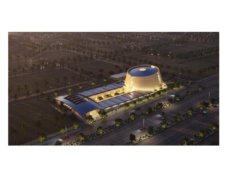 Building exterior — night illumination