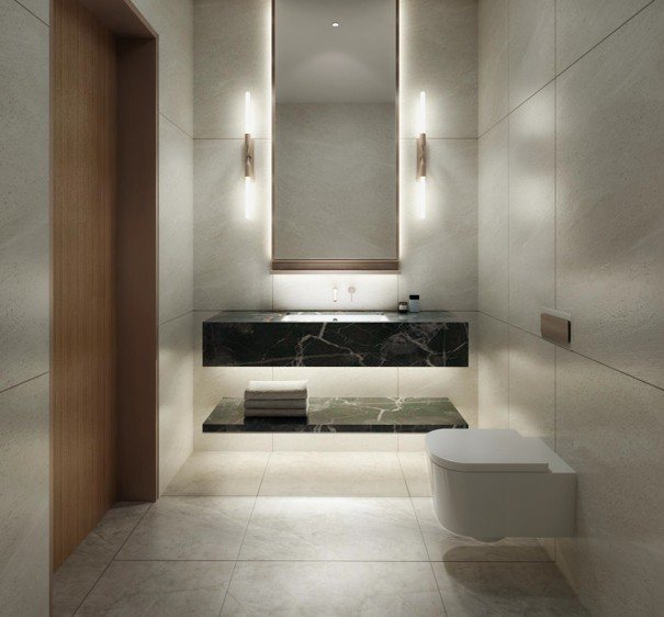 Villa — guest cloakroom