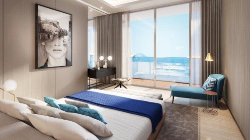 Bedroom suite — sea-view balcony