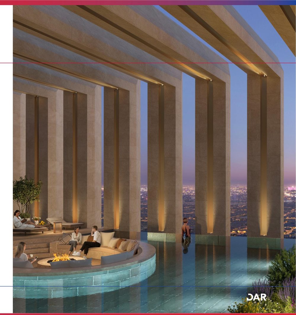 Sky lounge — infinity pool & city views