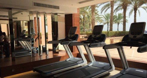 Fitness centre — sea-view cardio studio